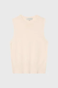Cotton Cashmere Crew Neck Tank
