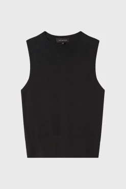 Cotton Cashmere Crew Neck Tank