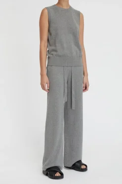Cotton Cashmere Crew Neck Tank