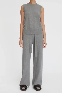 Cotton Cashmere Crew Neck Tank