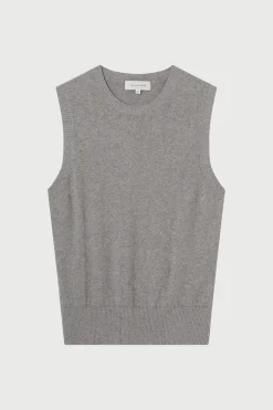 Cotton Cashmere Crew Neck Tank