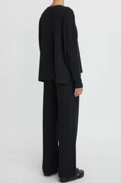 Cotton Cashmere Ls Boxy Knit