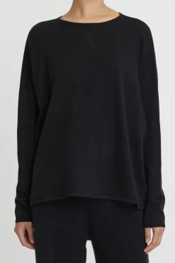 Cotton Cashmere Ls Boxy Knit