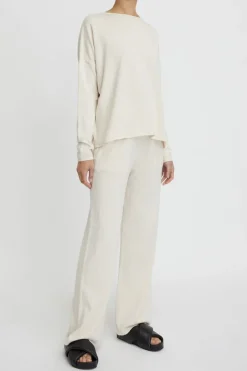 Cotton Cashmere Ls Boxy Knit