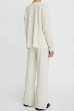 Cotton Cashmere Ls Boxy Knit