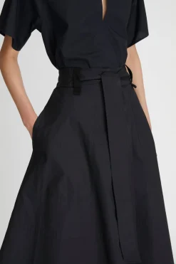 Lm Poplin Flare Skirt