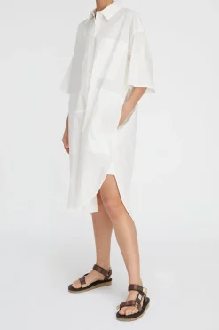 Lm Poplin Ss Shirt Dress