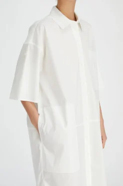 Lm Poplin Ss Shirt Dress