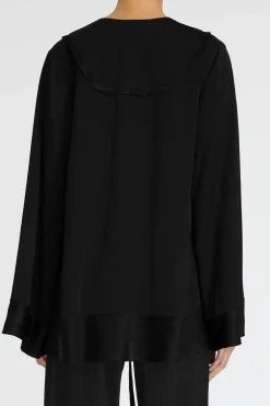 Stella Silk Satin Ls Blouse