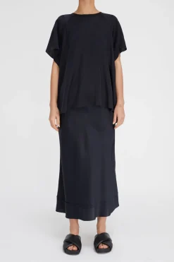Stella Silk Satin Raglan Tee