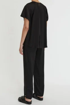 Stella Silk Satin Raglan Tee
