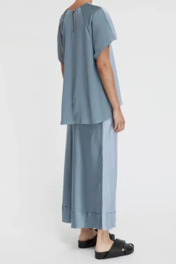 Stella Silk Satin Raglan Tee