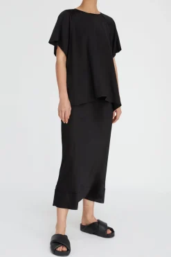 Stella Silk Satin Skirt