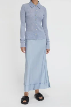 Stella Silk Satin Skirt
