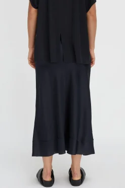 Stella Silk Satin Skirt